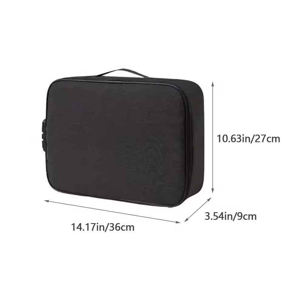 SmartDocs 3Layer File Organizer Briefcase  Premium Document Organizer  Travel File Folder Holder Ba 4