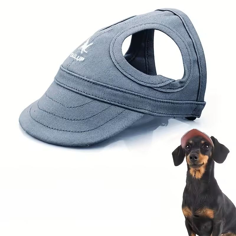 Adjustable PVC Dog Sun Hat Waterproof Pet Hat With Elastic Band For Small Medium  Large Breeds 1