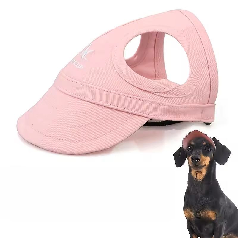 Adjustable PVC Dog Sun Hat Waterproof Pet Hat With Elastic Band For Small Medium  Large Breeds 6