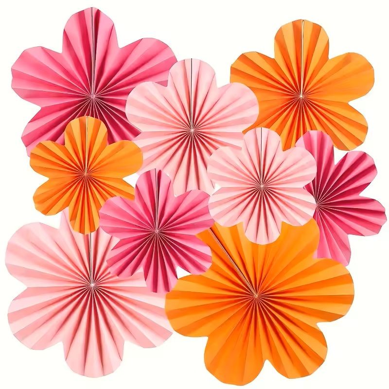 Floral Paper Flower Hanging Decorations Romantic Holiday Decor For Valentines Day Mothers Day  Outd 1