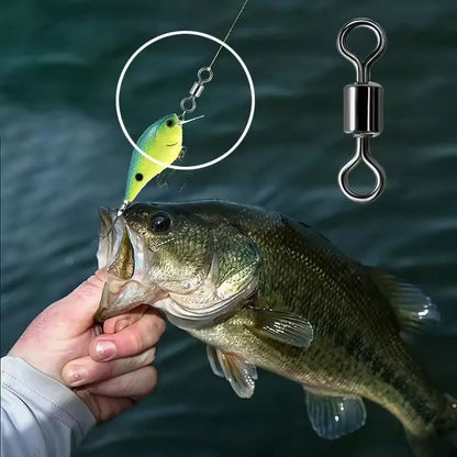 Ultimate Pro Fishing Swivels Kit – Ball-Bearing Rolling Swivel Connectors for Saltwater & Freshwater