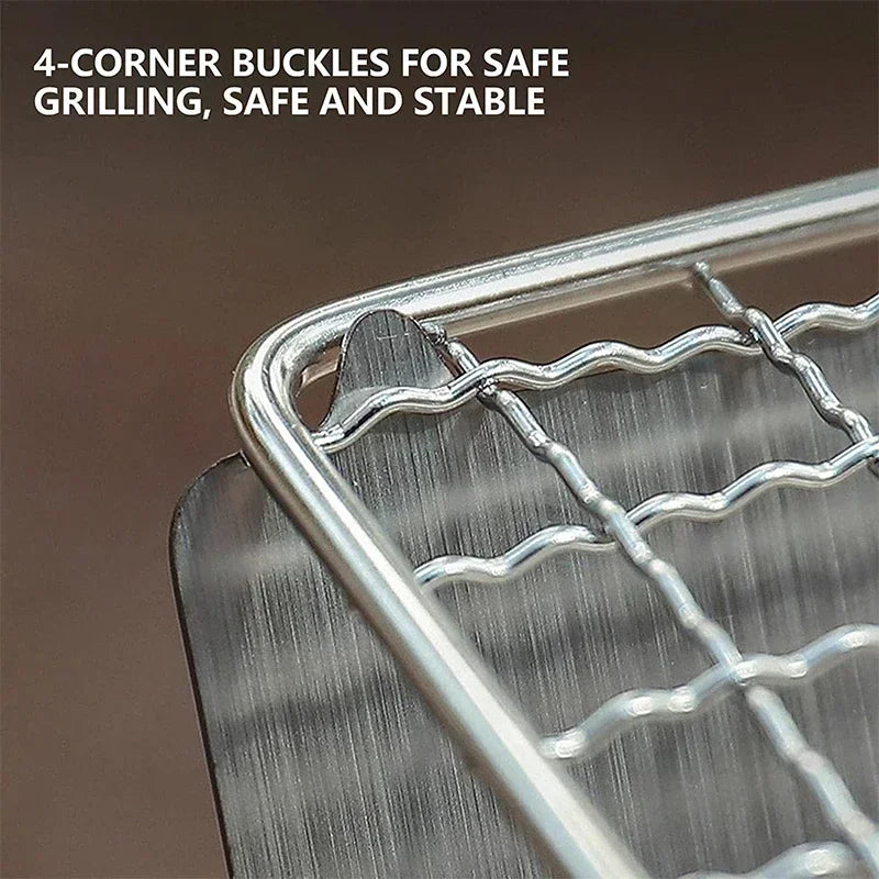 Portable Folding BBQ Grill For Camping Barbecue Grill Heating Stoves Stainless Steel Multifunction  3