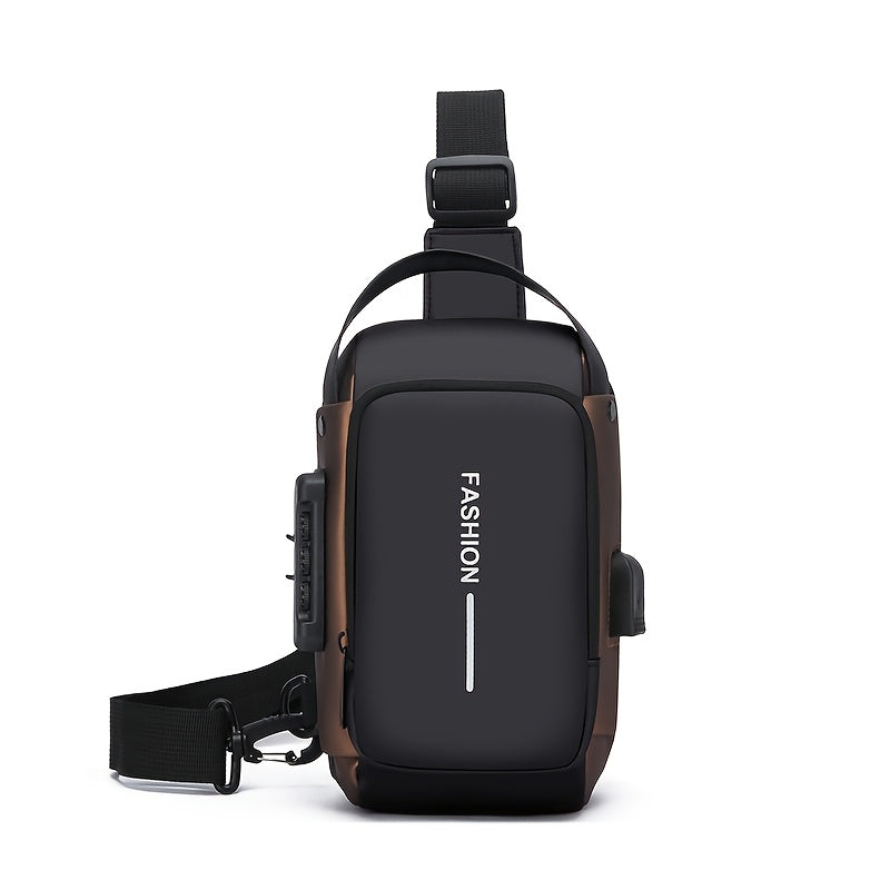 Stylish Motorcycle Crossbody Chest Pack Durable Oxford Fabric Mens Sling Bag With Zip Closure And P 7