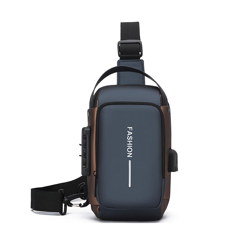 Stylish Motorcycle Crossbody Chest Pack Durable Oxford Fabric Mens Sling Bag With Zip Closure And P 8