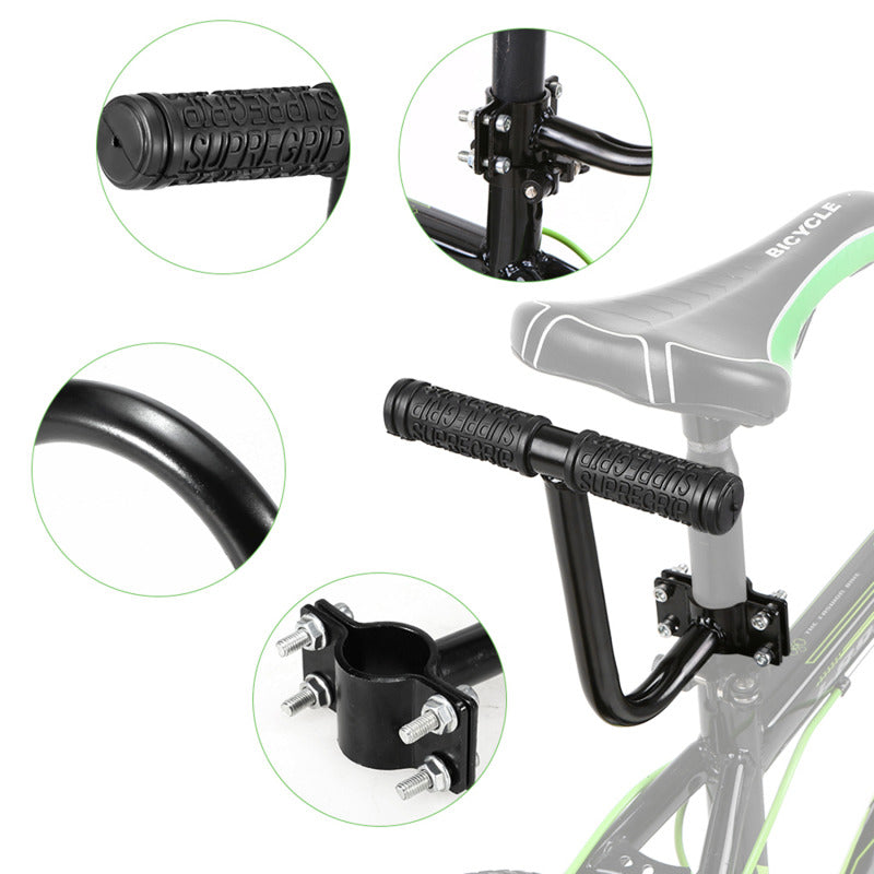 Children Seat With Back Rest Bicycle Back Seat Bike PU Leather Soft Cushion Rear Rack Water Resista 4