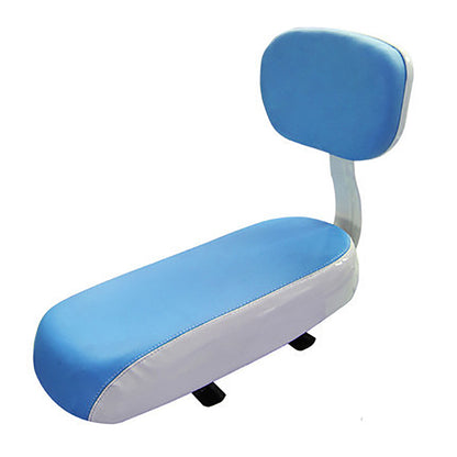 Children Seat With Back Rest Bicycle Back Seat Bike PU Leather Soft Cushion Rear Rack Water Resista 7
