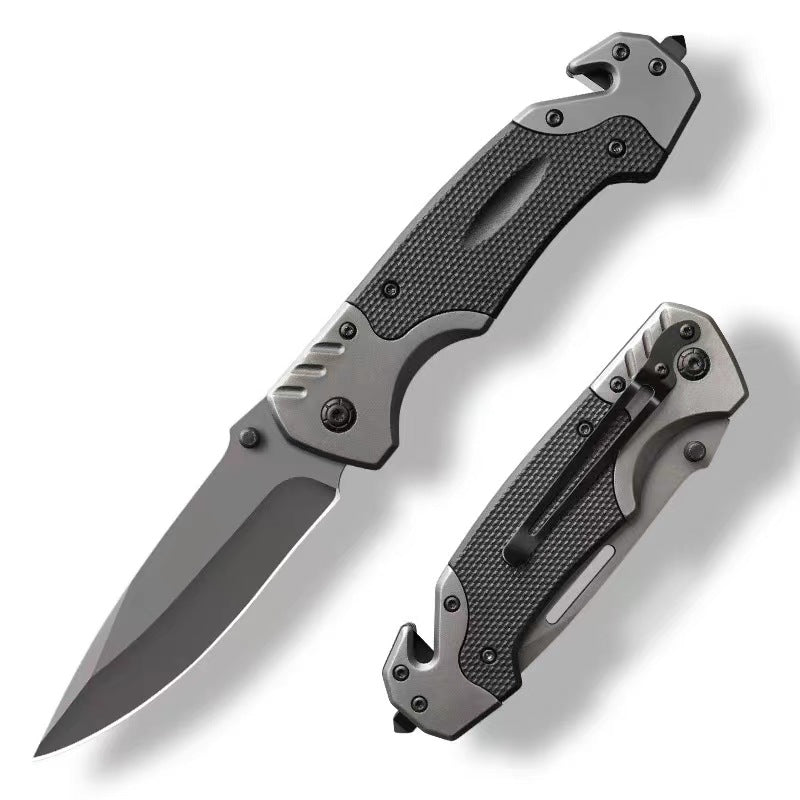 Tactical Defense Knife, Camping Pocket Knife, Outdoor Survival Folding Knife with Sharp Blade