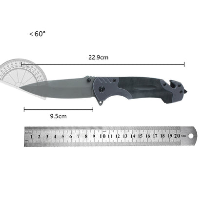 Tactical Defense Knife, Camping Pocket Knife, Outdoor Survival Folding Knife with Sharp Blade