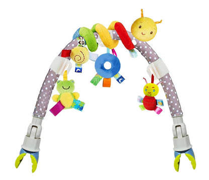 Plush Hanging Bell Toy For Baby Stroller Or Crib  12 Style Options 3