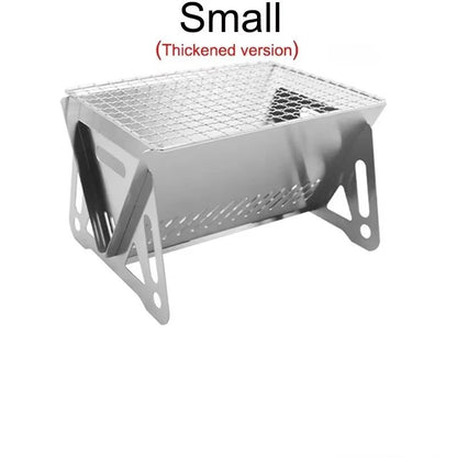 Portable Folding BBQ Grill For Camping Barbecue Grill Heating Stoves Stainless Steel Multifunction  5