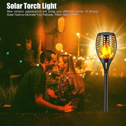 Solar Flame Torch Landscape Lights  Waterproof Flickering Outdoor Path  Garden Lamps 7
