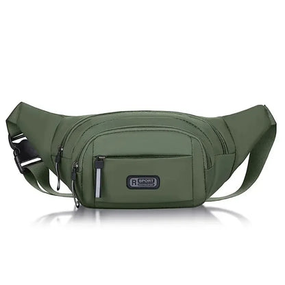 UltraThin Mens Canvas AntiTheft Waist Pack For Phone Sports Outdoor Hiking Travel 4