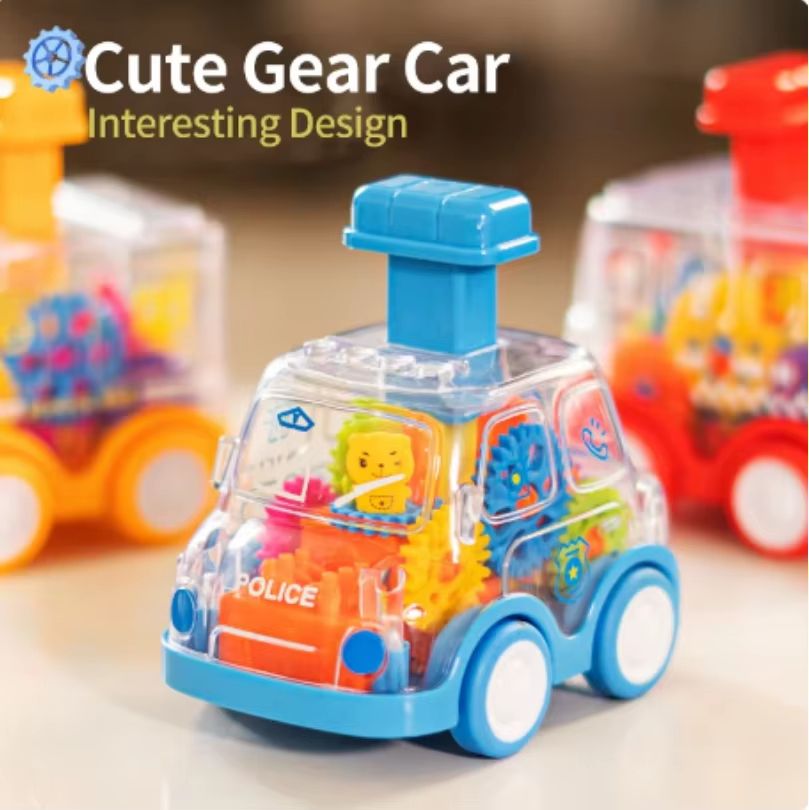 Press And Go Transparent Gear Car Toy For Toddlers 1