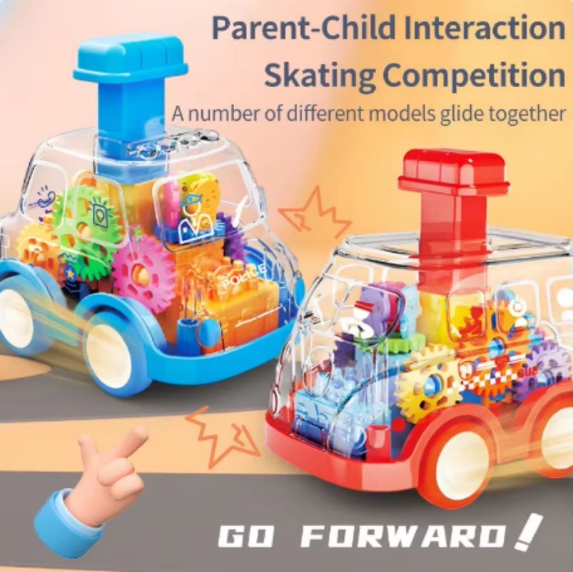 Press And Go Transparent Gear Car Toy For Toddlers 2