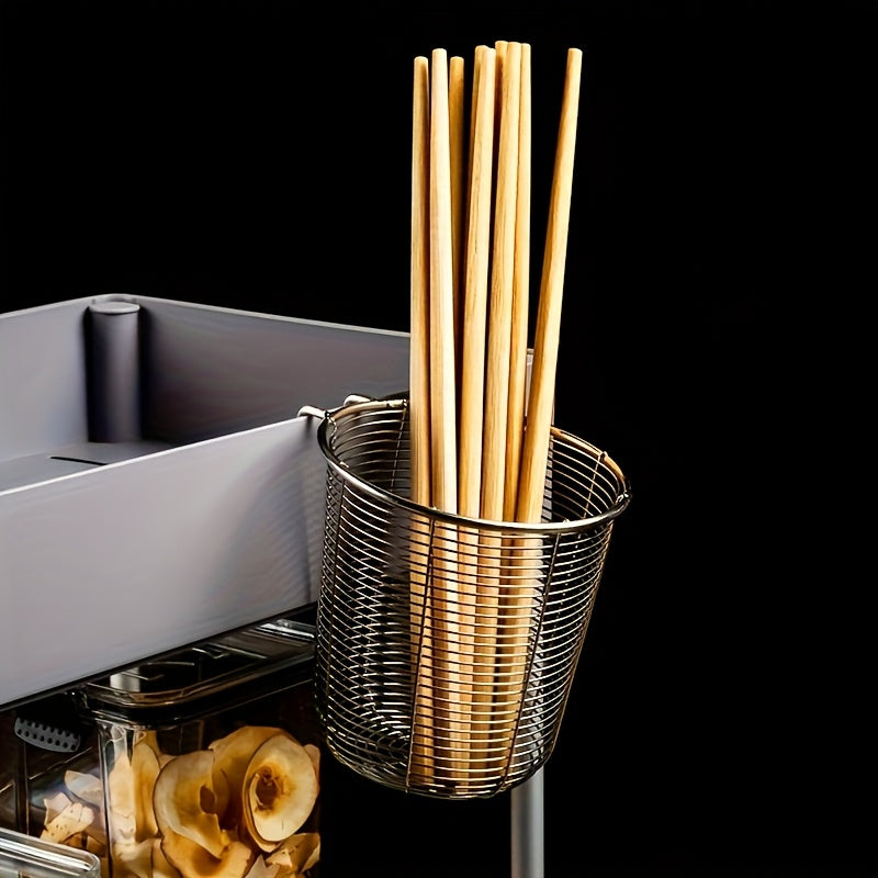 Stainless Steel Utensil Drainer Holder HeavyDuty Rustproof Dish Rack With Drainage System Fork Spoo 1