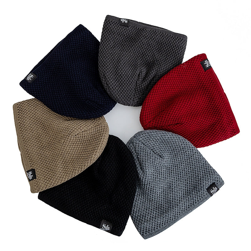 Plush Fur Lined Beanies Hats For Men And Women New Style Unisex Winter Cap Casual Ski Knitted Warm  4