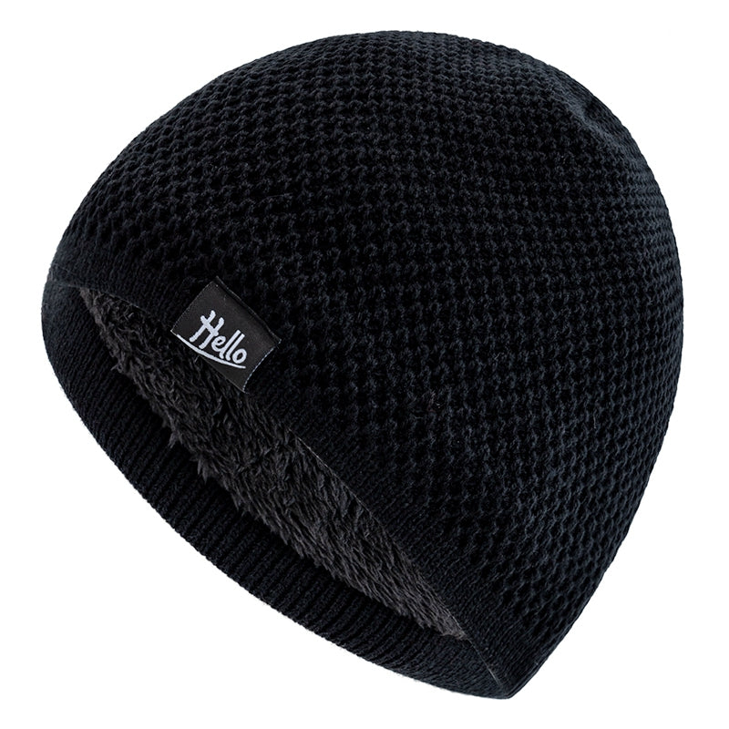 Plush Fur Lined Beanies Hats For Men And Women New Style Unisex Winter Cap Casual Ski Knitted Warm  10