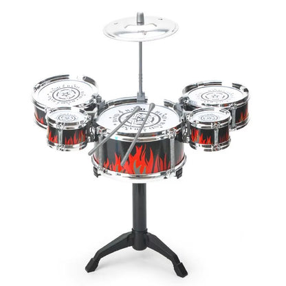 Child Beginner Drum Set Toy  Dynamic Jazz Percussion Instrument For Kids 2