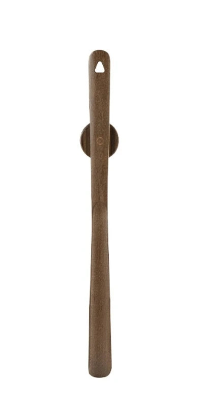Wooden Magnetic Beech Shoe Horn LongHandled Tool For Easy Shoe Wearing With DrillFree Magnetic Base 6
