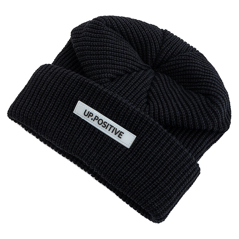 Fashionable Knitted Ski Winter Hat  Keep Warm Beanie For Men And Women Fashion Solid Ski Winter Cap 3