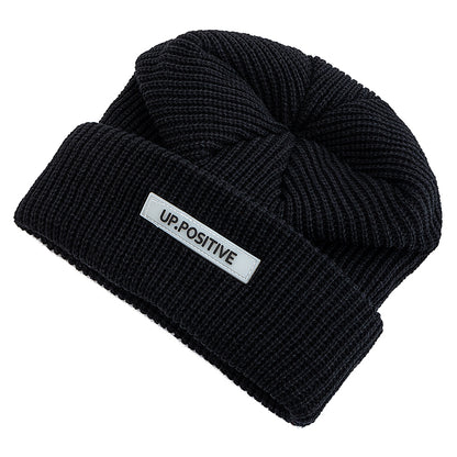 Fashionable Knitted Ski Winter Hat  Keep Warm Beanie For Men And Women Fashion Solid Ski Winter Cap 3