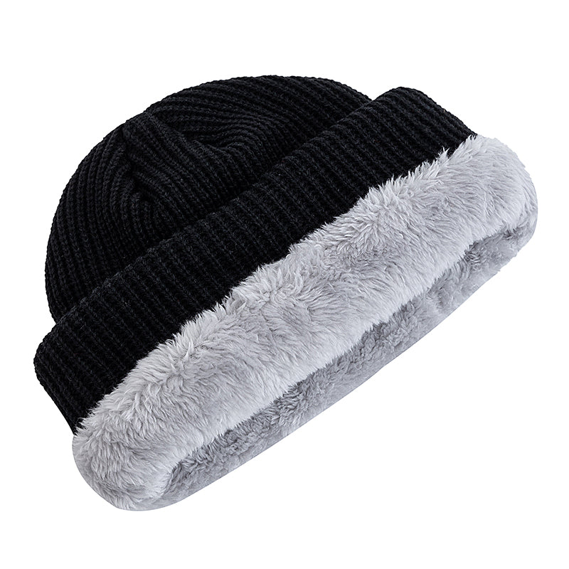 Fashionable Knitted Ski Winter Hat  Keep Warm Beanie For Men And Women Fashion Solid Ski Winter Cap 4