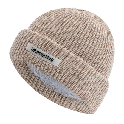 Fashionable Knitted Ski Winter Hat  Keep Warm Beanie For Men And Women Fashion Solid Ski Winter Cap 5