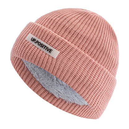 Fashionable Knitted Ski Winter Hat  Keep Warm Beanie For Men And Women Fashion Solid Ski Winter Cap 11