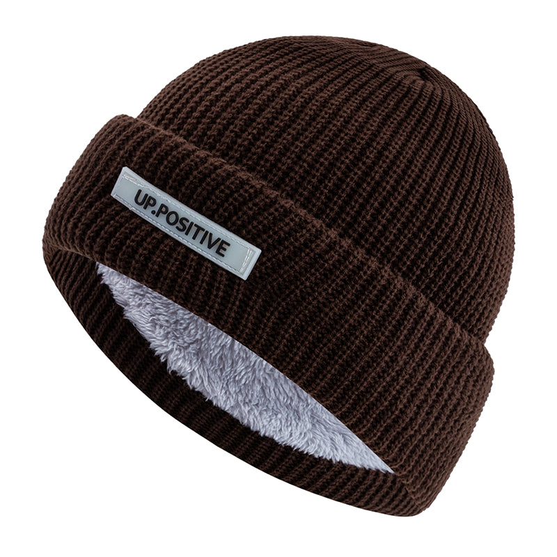 Fashionable Knitted Ski Winter Hat  Keep Warm Beanie For Men And Women Fashion Solid Ski Winter Cap 13
