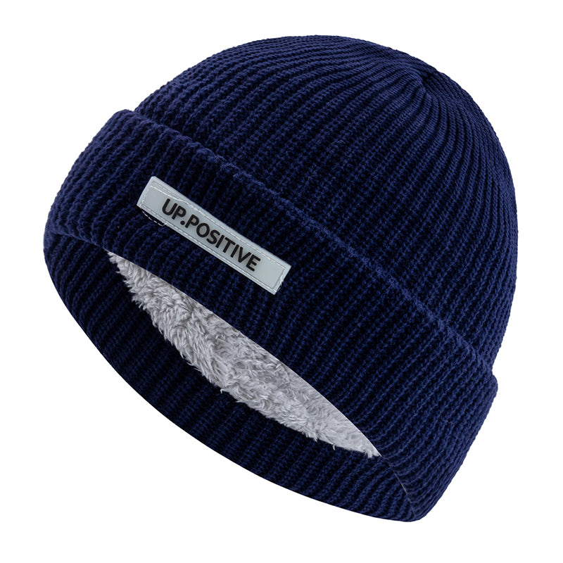 Fashionable Knitted Ski Winter Hat  Keep Warm Beanie For Men And Women Fashion Solid Ski Winter Cap 17