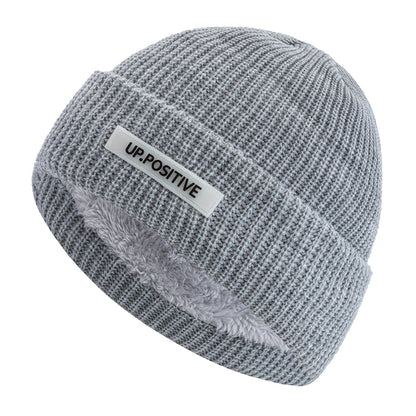 Fashionable Knitted Ski Winter Hat  Keep Warm Beanie For Men And Women Fashion Solid Ski Winter Cap 18