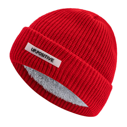 Fashionable Knitted Ski Winter Hat  Keep Warm Beanie For Men And Women Fashion Solid Ski Winter Cap 19
