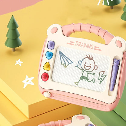 Magnetic Drawing Board For Children Wipeable Color Graffiti Household Toddler Writing Board Plastic 2