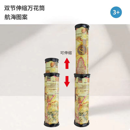 Kids Retractable Kaleidoscope Toy With Rotating Head For Colorful Visual Play 6