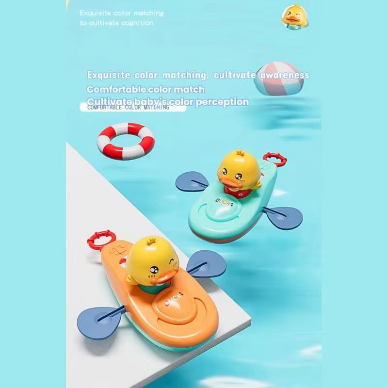 Little Yellow Duck Kayak Bath And Pool Toy For Kids 1