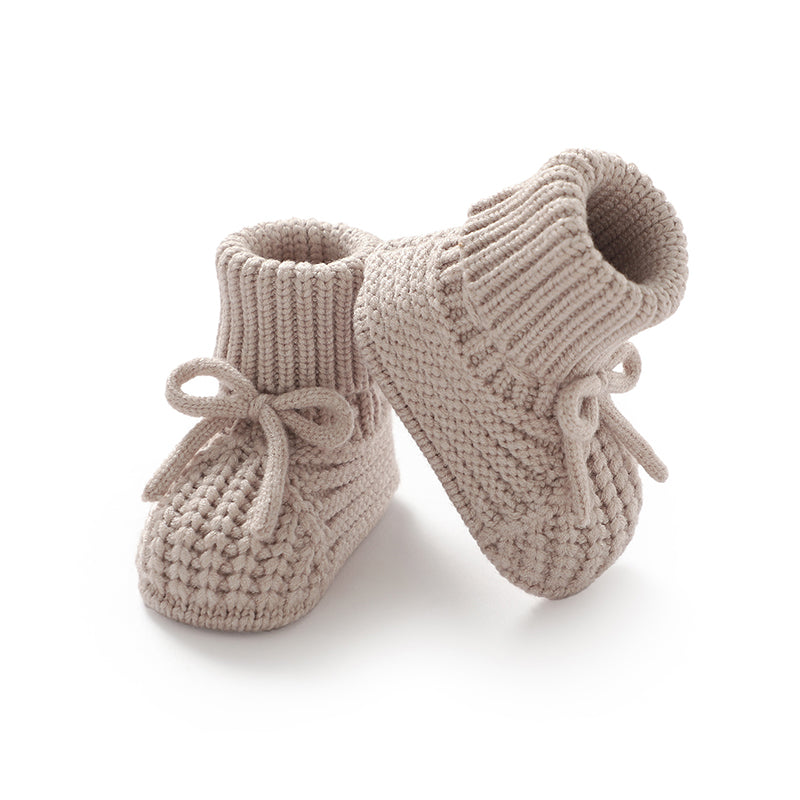 Knitted Baby Booties Soft Soled AntiSlip First Walkers Shoes For Newborn Boys Girls Toddler Unisex  1