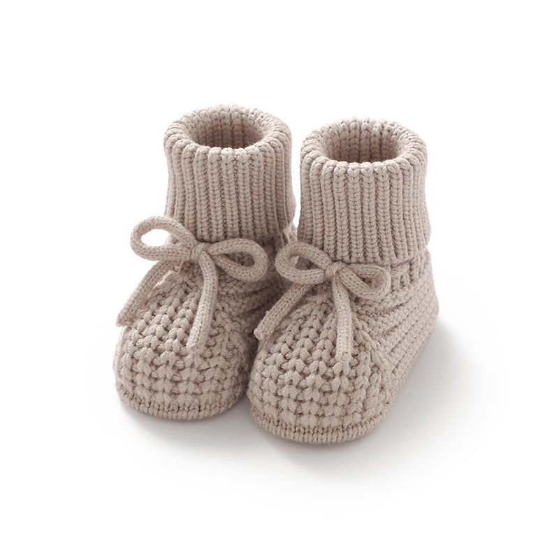 Knitted Baby Booties Soft Soled AntiSlip First Walkers Shoes For Newborn Boys Girls Toddler Unisex  5