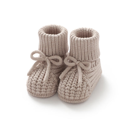Knitted Baby Booties Soft Soled AntiSlip First Walkers Shoes For Newborn Boys Girls Toddler Unisex  5