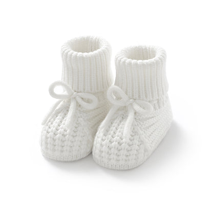 Knitted Baby Booties Soft Soled AntiSlip First Walkers Shoes For Newborn Boys Girls Toddler Unisex  6