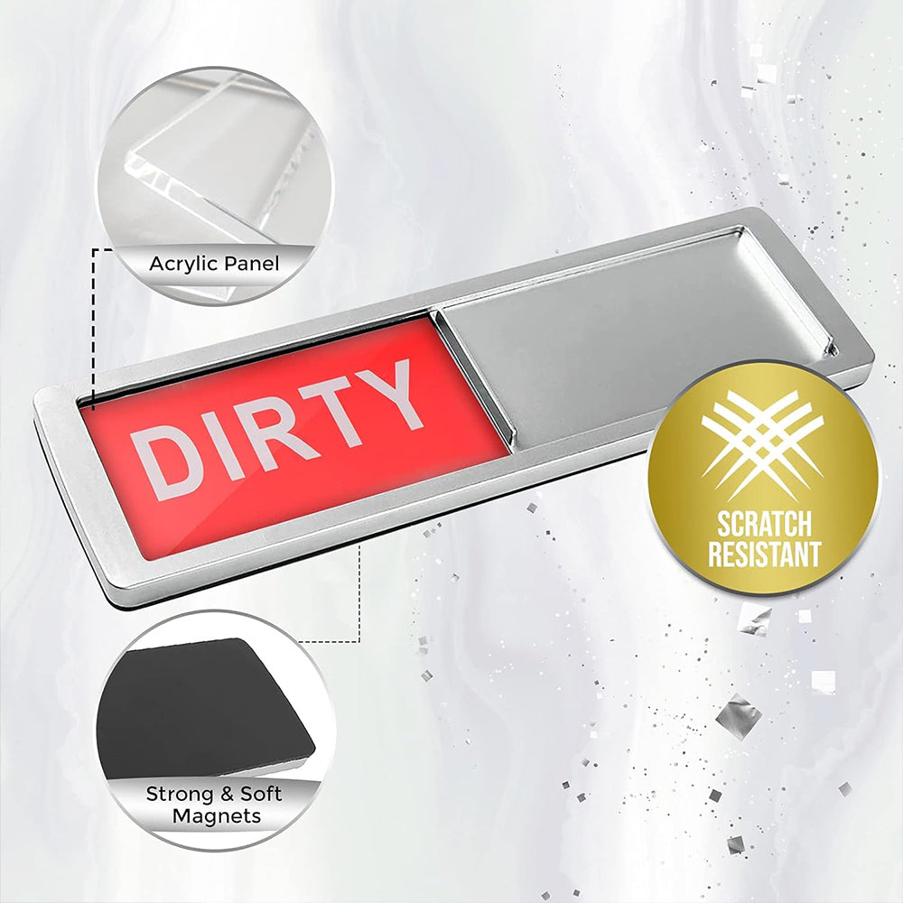 Clean Dirty Sign, Dishwasher Magnet, Strong Magnet for Kitchen, Refrigerator Room Decor