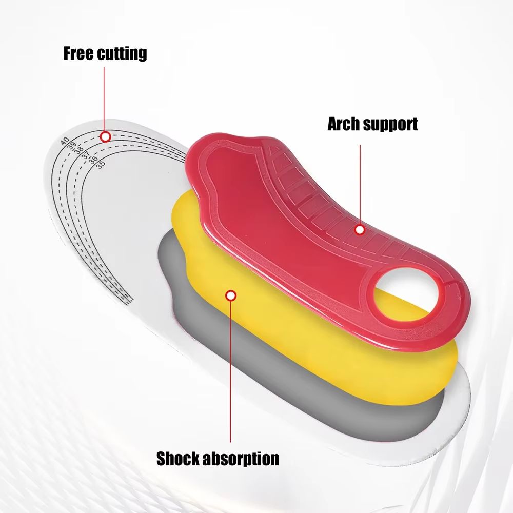 Orthopedic Insoles For Men Plantar Fasciitis Pain Relief High Arch Support 4