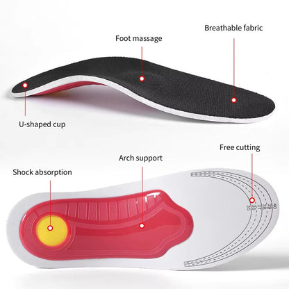 Orthopedic Insoles For Men Plantar Fasciitis Pain Relief High Arch Support 3