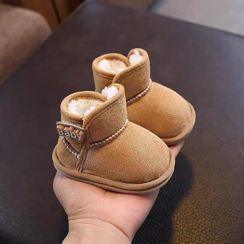 Toddler Warm Winter Snow Boots Newborn Baby Fleece Ankle Boots Nonslip Thickened Shoes For Girls An