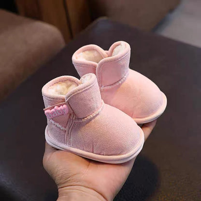Toddler Warm Winter Snow Boots Newborn Baby Fleece Ankle Boots Nonslip Thickened Shoes For Girls An