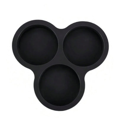 Silicone Egg Mold Air Fryer Egg Pan Reusable 3-Cavity Muffin Cake Baking Mould Kitchen Cooking Accessories