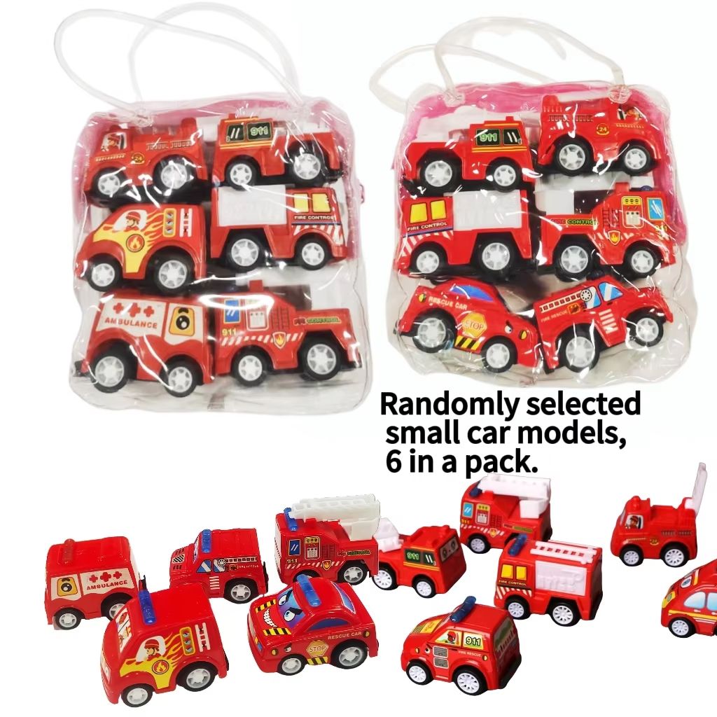 City Force Pull Back Car Set  6 Piece Mini Diecast Vehicles For Kids 1