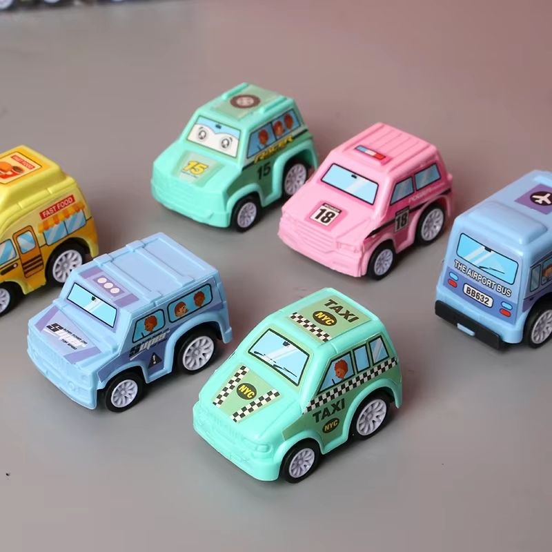 City Force Pull Back Car Set  6 Piece Mini Diecast Vehicles For Kids 3