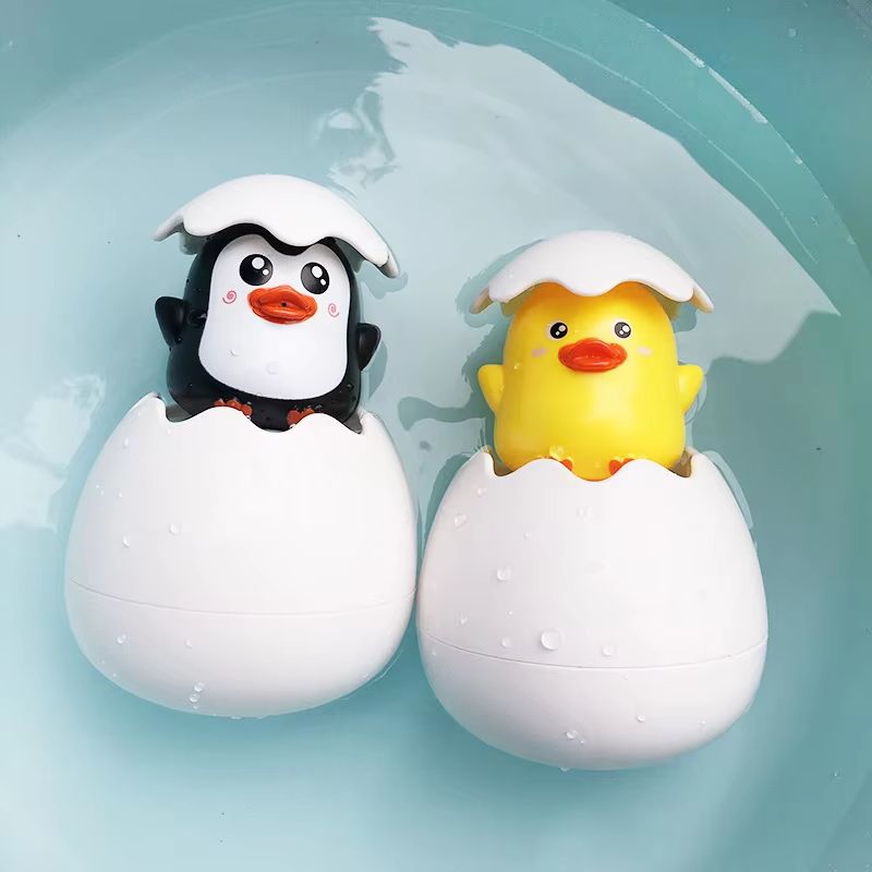 SprinklePals Duck And Penguin Egg Water Spray Baby Bath Toy