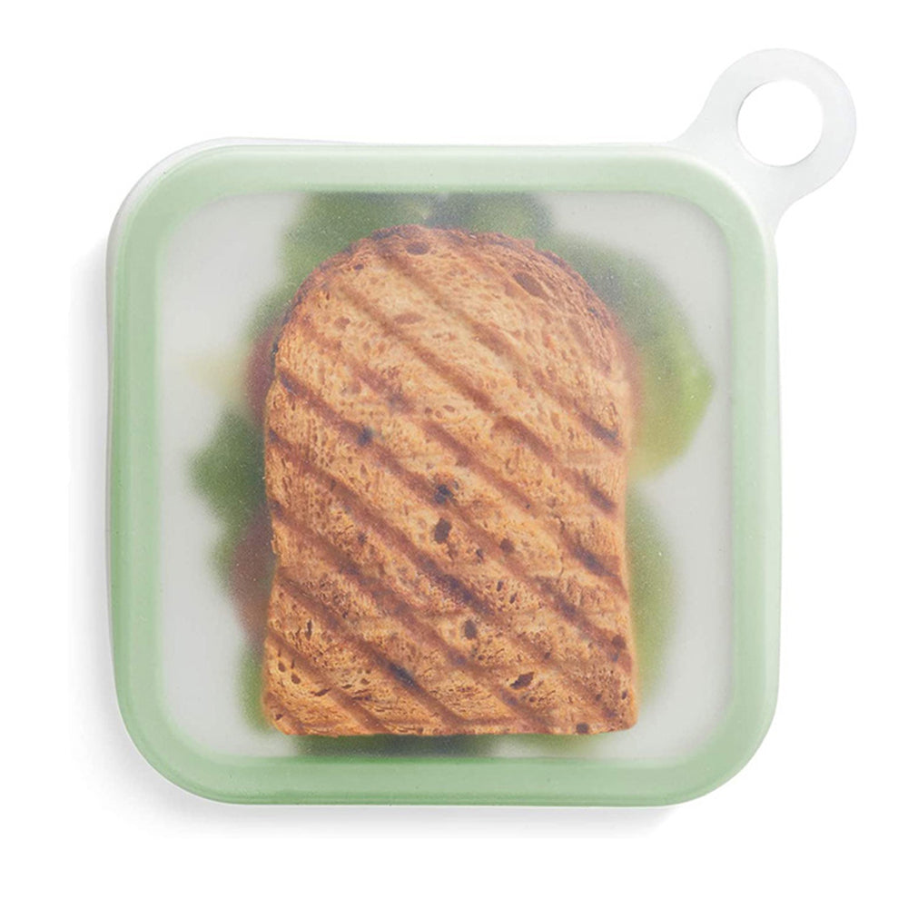 Portable Silicone Sandwich, Toast Bento Box With Handle, Snack Box, Food Container for Office Worker, Student Lunch Box