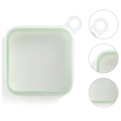Portable Silicone Sandwich, Toast Bento Box With Handle, Snack Box, Food Container for Office Worker, Student Lunch Box